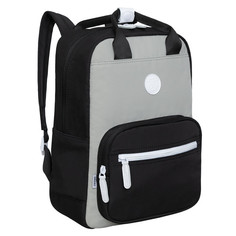 Рюкзак женский GRIZZLY RXL-326-3, черный - серый