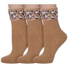 Комплект носков женских Hobby Line 3-7807 коричневых 36-40