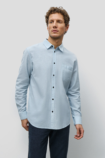Рубашка мужская Baon B6623007 голубая S