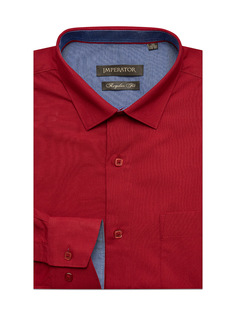 Рубашка мужская Imperator DF222-D sl. бордовая 42/170-178