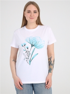 Футболка женская Апрель 1ЖДФК3956001 белая 120/164