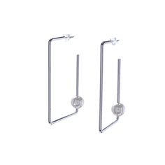 Серьги из бижутерного сплава с акрилом Moon Paris MR-22.12-192