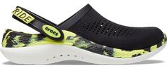 Сабо унисекс Crocs Literide 360 Marbled Clog черные 36 EU