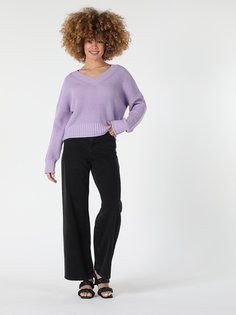 Джемпер женский Colins CL1057439_Q1.V1IL фиолетовый L Colins