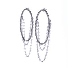 Серьги из бижутерного сплава с swarovski Moon Paris MB-22.12-021