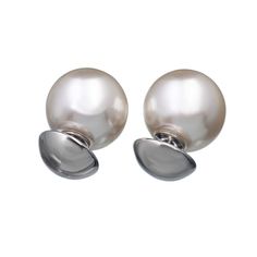 Серьги из бижутерного сплава с искусственным жемчугом Moon Paris MRQ-23.03-012