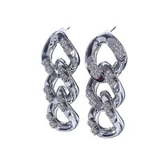 Серьги из бижутерного сплава с swarovski Moon Paris MR-22.12-193