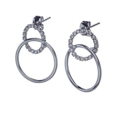 Серьги из бижутерного сплава с swarovski Moon Paris MB-23.04-008