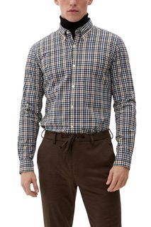 Рубашка мужская s.Oliver 10.3.209.11.120.2120968 коричневая M