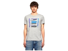 Футболка Diesel для мужчин, A023770AAXJ9CB, серый-9CB, размер M