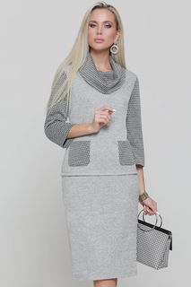 Костюм женский DSTrend Точное попадание серый 52