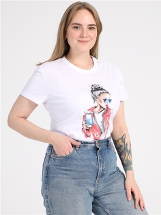 Футболка женская Апрель 1ЖДФК4162001 белая 120/164