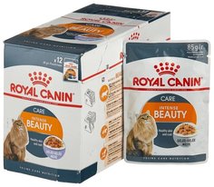 Влажный корм для кошек ROYAL CANIN Intense Beauty, при аллергии, 12шт по 85г