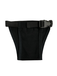 Трусы для собак OSSO Fashion трикотажные, черные, размер XS