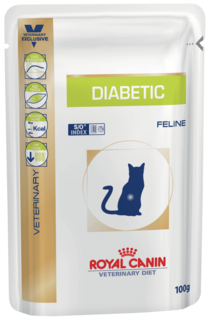 Влажный корм для кошек ROYAL CANIN Vet Diet Diabetic, птица, свинина, 12шт по 100г
