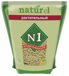 Комкующийся наполнитель N1 Crystals древесный, 4,5 л