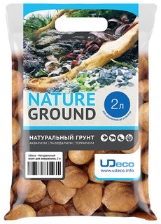 Грунт для аквариума UDeco Stream Orange 30-50 мм 2 л