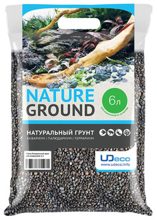 Грунт для аквариума UDeco River Dark 3-4 мм 6 л