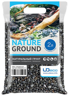 Грунт для аквариума UDeco River Dark 6-8 мм 2 л