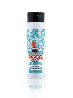 Шампунь для кошек GOOD CAT с короткой шерстью, увлажнение и питание, зеленая трава, 250 мл