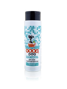 Шампунь для собак GOOD DOG с короткой шерстью, увлажнение и питание, зеленая трава, 250 мл