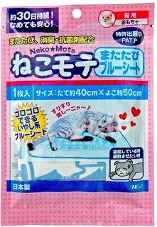 Коврик для кошек Premium Pet Japan с мататаби 40 х 50 см, Синий