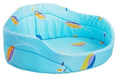 Лежак для животных Дарэлл Чип, овальный, поликоттон, в ассортименте, 55х39х20 см