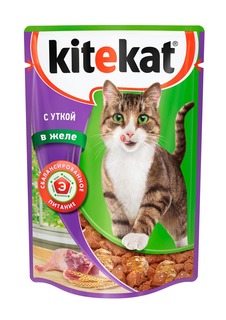 Влажный корм для кошек Kitekat, утка, 85г