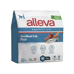 Сухой корм для кошек Alleva Equilibrium Sterilized, рыба, 0.4кг