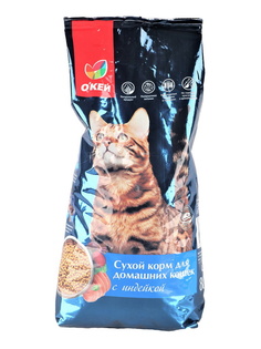 Сухой корм для кошек Окей, индейка, 0.8кг