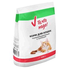 Сухой корм для кошек То, что надо!, курица, 0.35кг