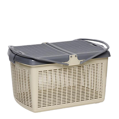 Корзина 47х36х27,5 см, серая No Brand