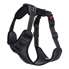 Шлейка для собак Rukka Pets Solid серо-черная р S