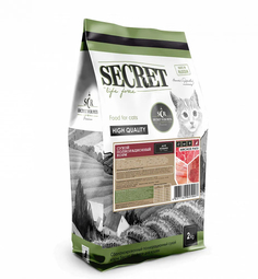 Сухой корм для кошек Secret Life Force мясное рагу, 2кг