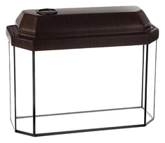 Аквариум Пижон панорамный, венге, 15 л, 40х14,5х27/32 см