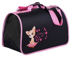 Сумка-переноска Пушистое счастье Glamorous bag раскладная, каркасная, 45x27x20 см