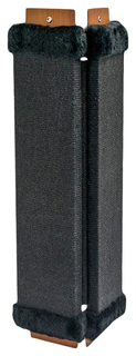 Когтеточка Дарэлл, угловая, ковролин с пропиткой, черная, 57x2 см