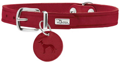 Ошейник для собак Hunter Aalborg кожаный красный 24-29 см
