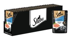 Влажный корм для кошек Sheba с лососем в соусе, 28 шт по 75 г