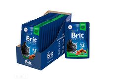Влажный корм для кошек Brit Premium цыпленок, для стерилизованных, 14 шт по 85 г Brit*