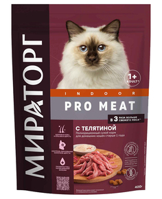 Сухой корм для кошек Winner Pro Meat с телятиной, старше 1 года, 400 г