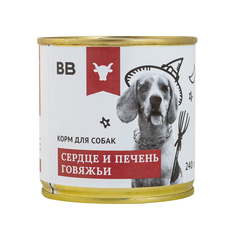 Консервы для собак ВВ Сердце и печень говяжьи, 240 г