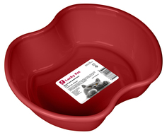 Миска для животных LUCKY PET бордовый, 0,8 л