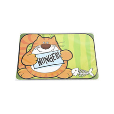Коврик под миску Foxie Tommy is hungry полипропилен 28 х 43 см