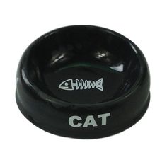 Миска для животных Foxie Cat керамическая 15,5 х 5,5 см черная 170 мл