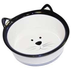 Миска для кошек Major Kitty малая керамическая белая 11 см х 5 см 90 мл