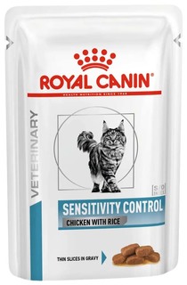 Влажный корм для кошек Royal Canin Vet Diet Sensitivity Control цыпленок-рис, 85г