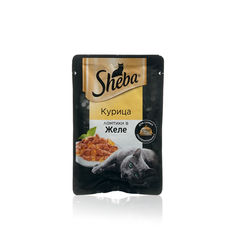 Влажный корм для кошек Sheba Ломтики в желе с курицей, 75 г