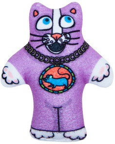 Игрушка для кошек Антицарапки Мурчащий кот с валерианой 11 см