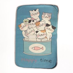 Лежак для животных Котики-Happy time 68x45 см No Brand